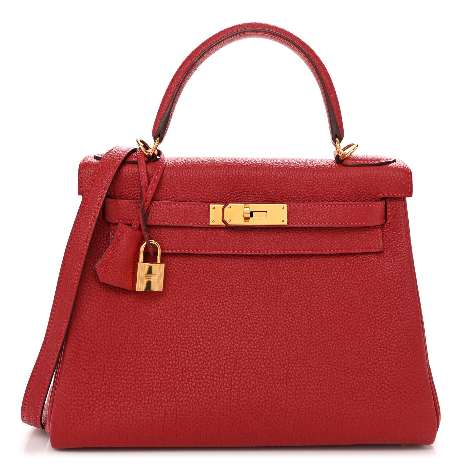 Hermes Togo Kelly Retourne 28 Rouge Grenat 1 of 11