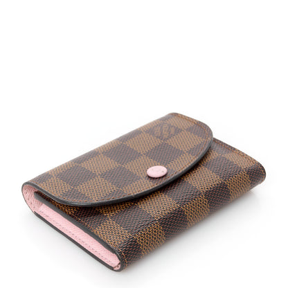 Louis Vuitton Damier Ebene Rosalie Coin Purse Rose Ballerine 4 of 9