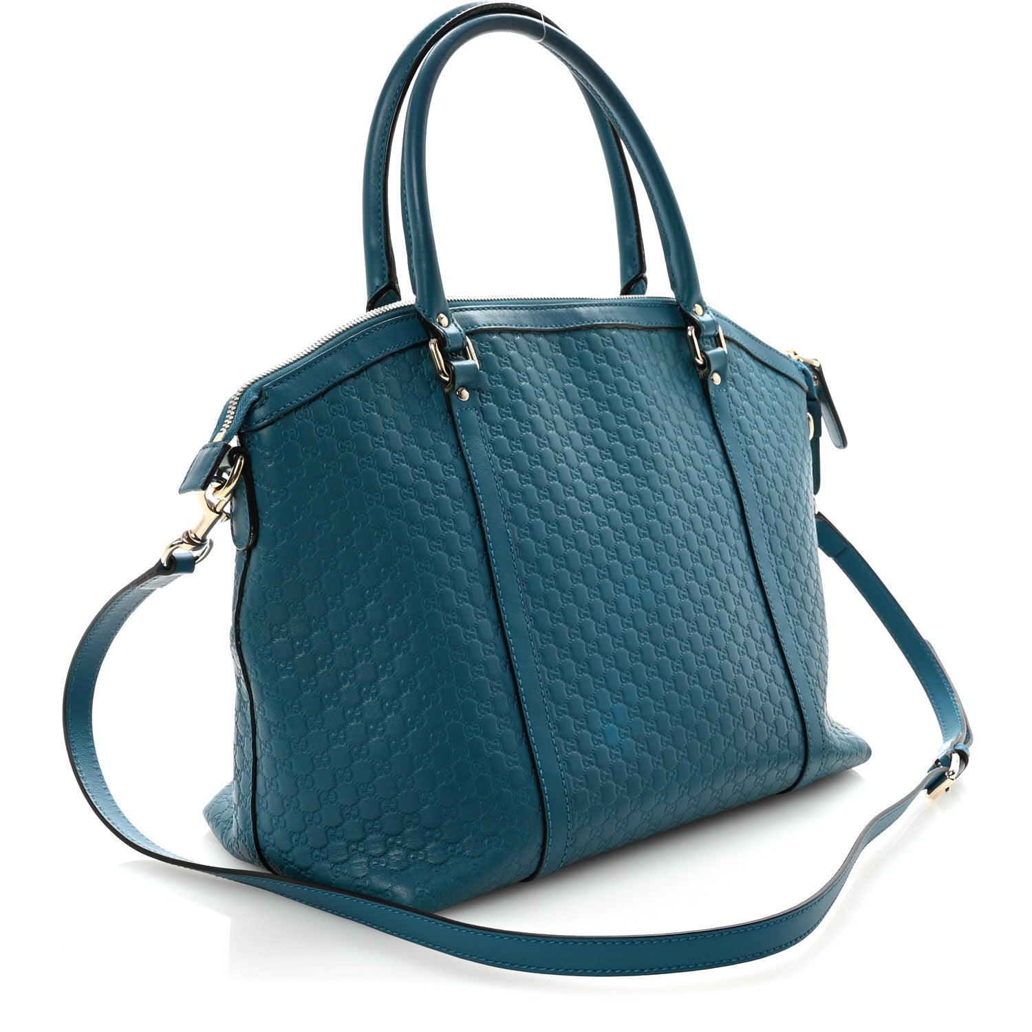 Gucci Soft Microguccissima Dome Satchel Deep Cobalt 3 of 10