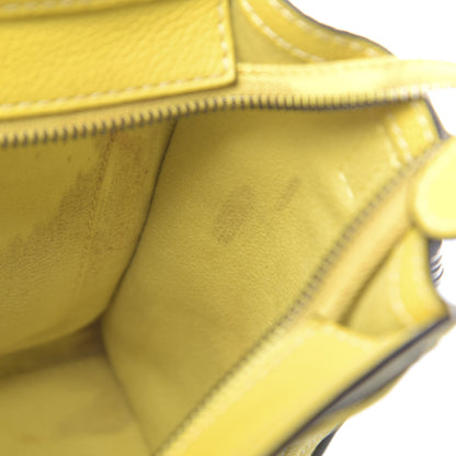 Celine Drummed Calfskin Nano Luggage Citron 10 of 20
