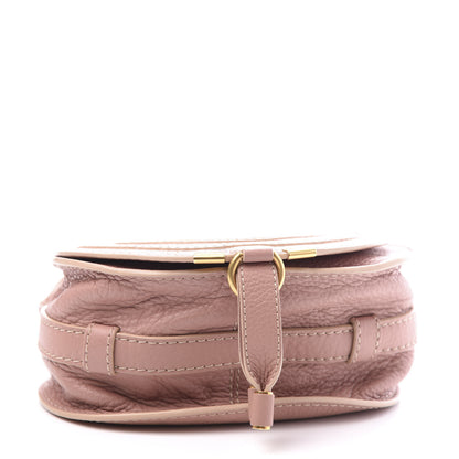 Chloe Grained Calfskin Small Marcie Saddle Bag Anemone Pink 3 of 11