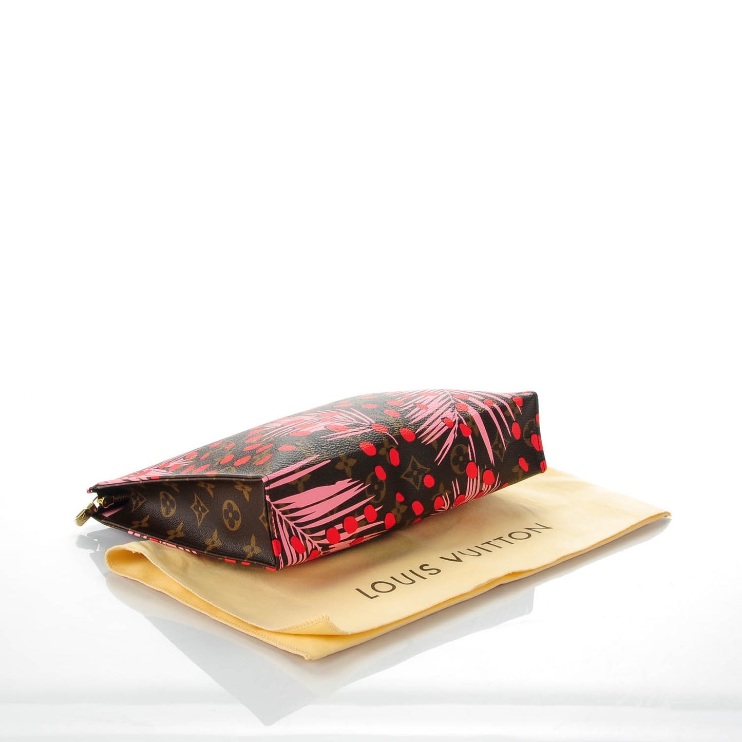 Monogram Jungle Dots Toiletry Pouch 26 Sugar Pink Poppy