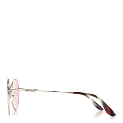 Prada Round Sunglasses VPR 55U Rosa Silver 3 of 6