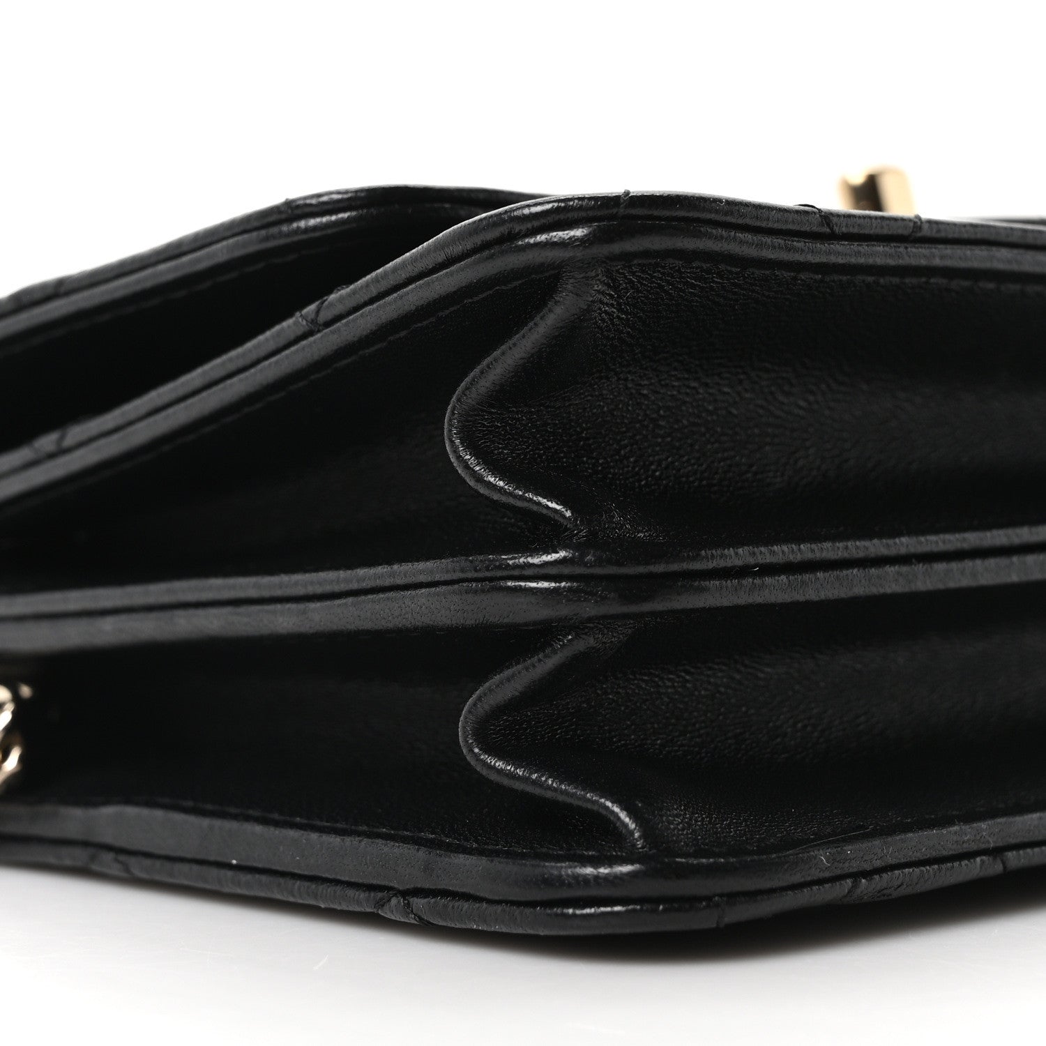 Chanel Lambskin Quilted Trendy CC Dual Handle Clutch With Chain Black 9 of 11