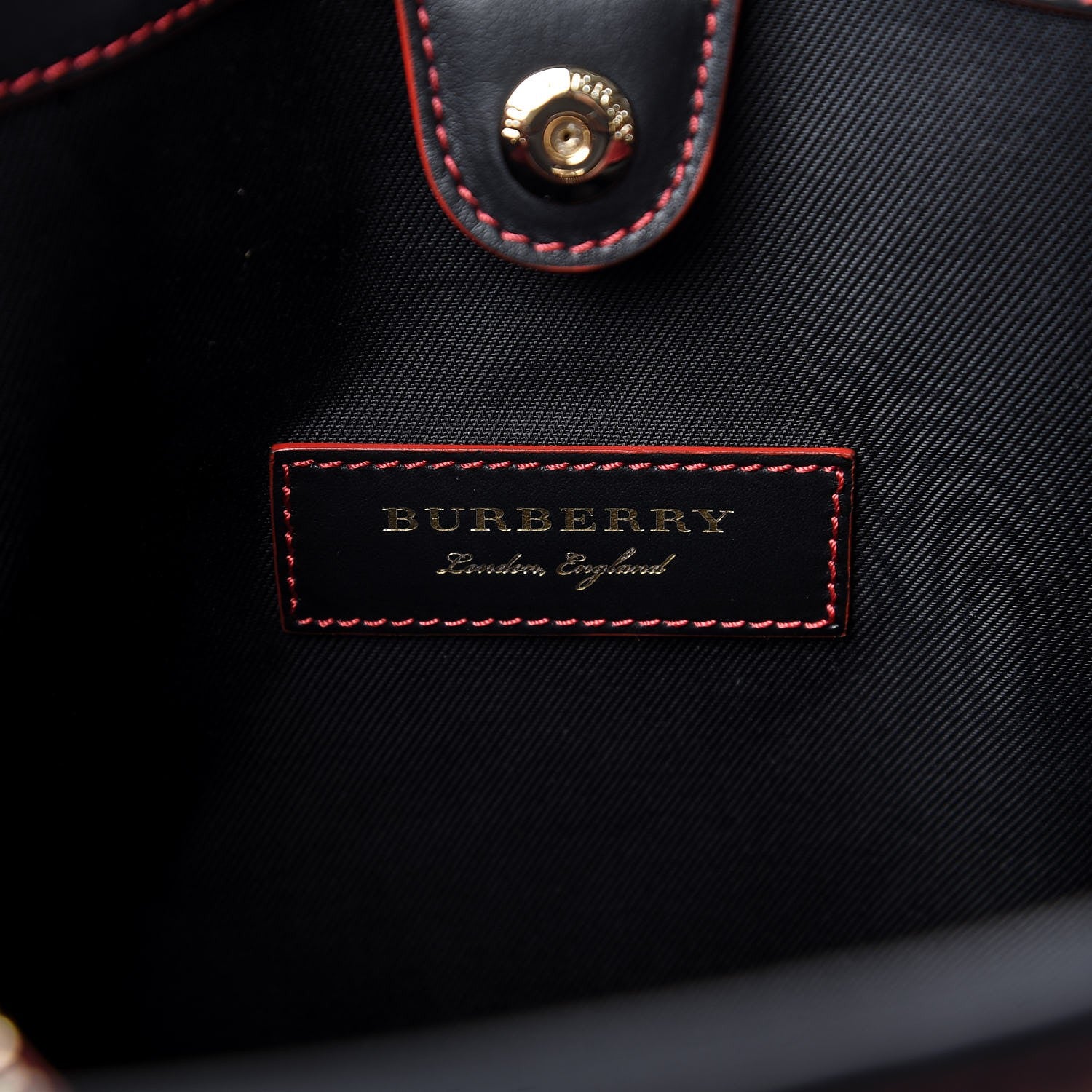 Burberry Horseferry Check Medium Ballingdon Tote Honey Black 8 of 9