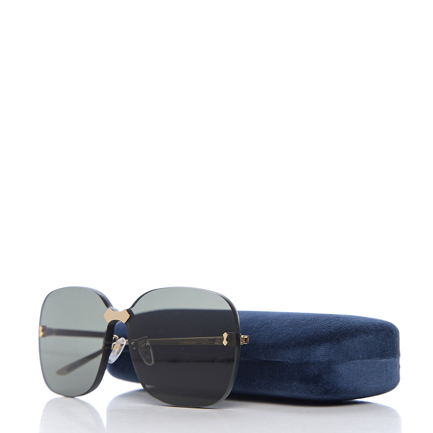 Rimless Sunglasses GG0355S Gold