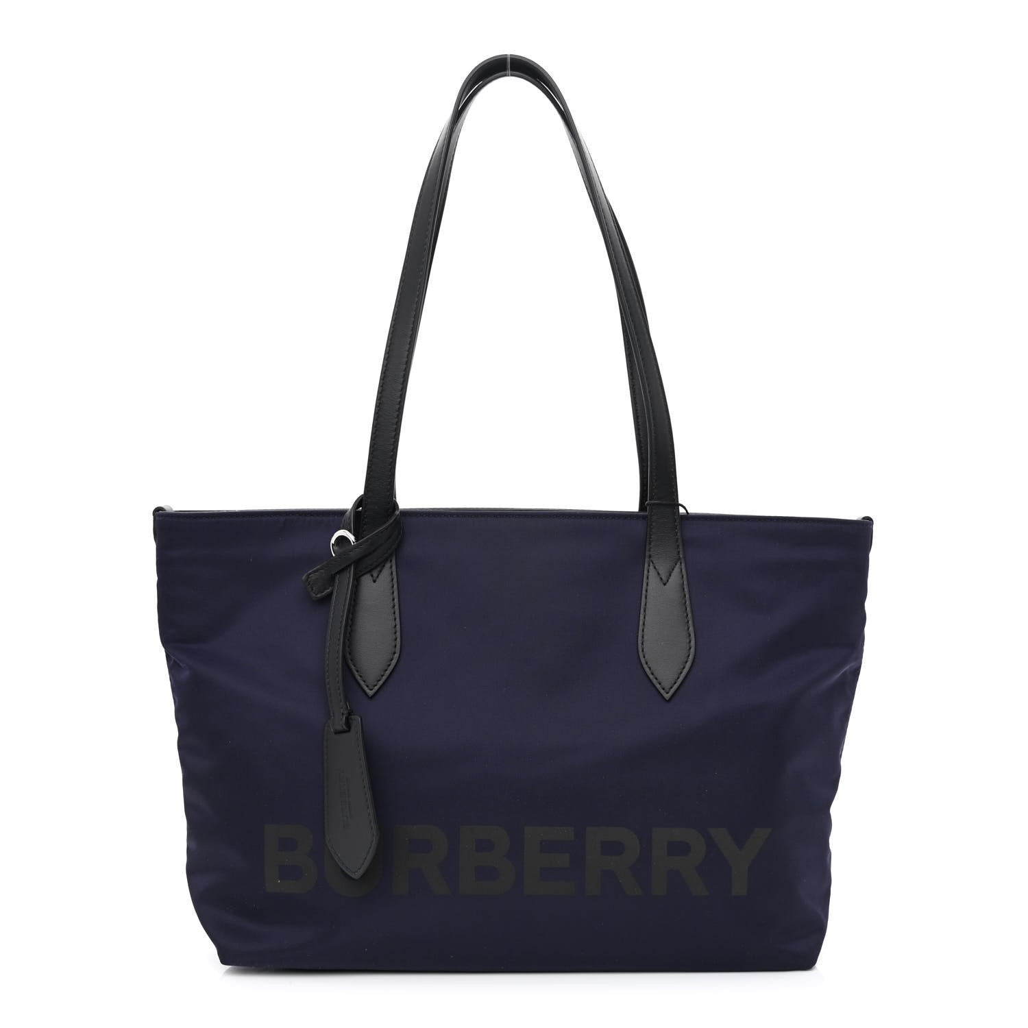 Burberry Nylon Logo Small Ardwell Tote Navy 1 of 13