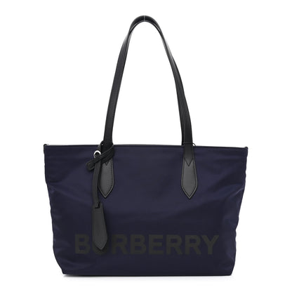 Burberry Nylon Logo Small Ardwell Tote Navy 1 of 13