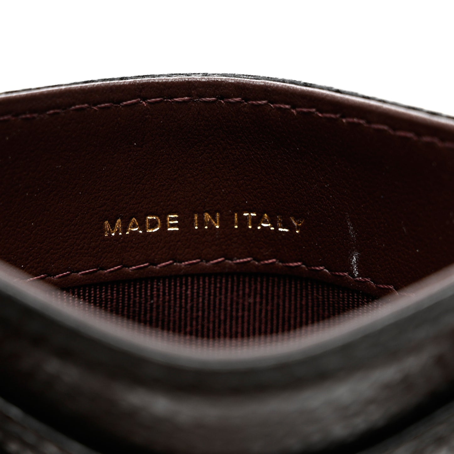 Caviar Quilted Card Holder Black