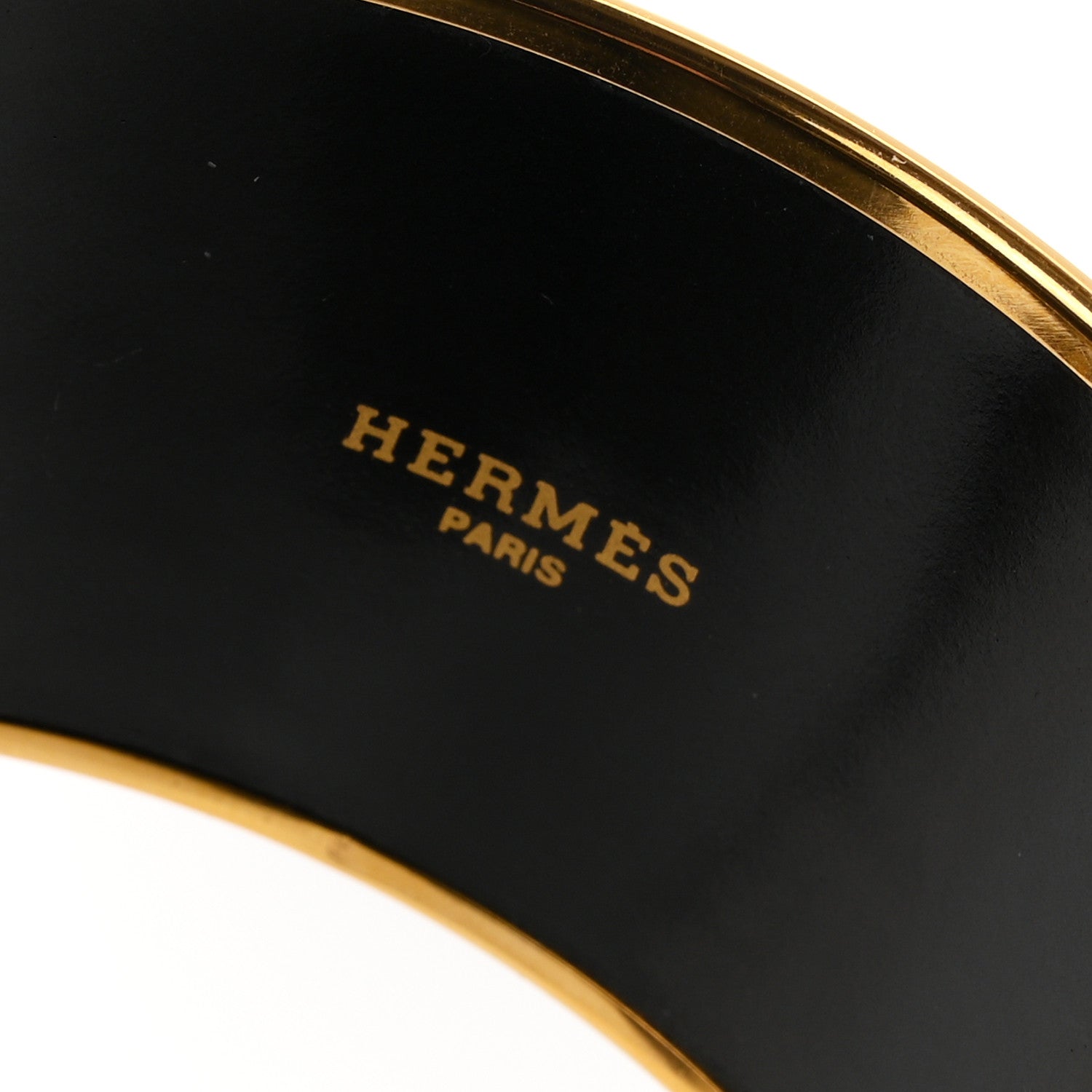 Hermes Enamel Printed Extra Wide La Femme Aux Semelles de Vent Bracelet 65 4 of 5