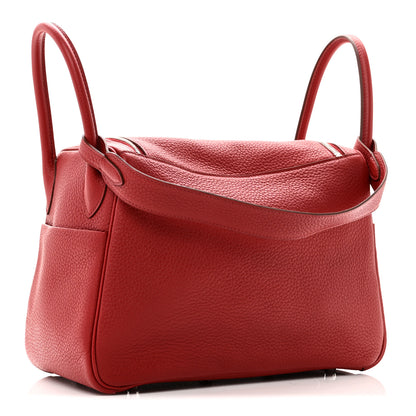 Hermes Taurillon Clemence Lindy 30 Rouge Garance 3 of 12