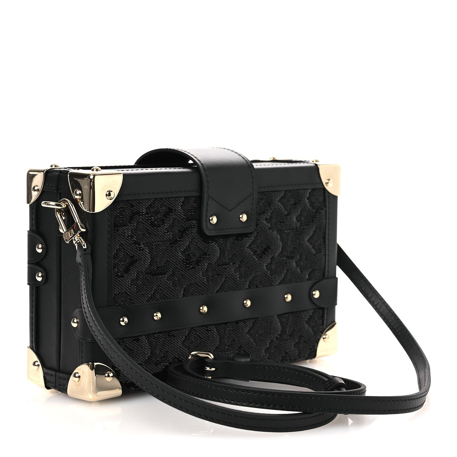 Louis Vuitton Sequins Petite Malle Black 3 of 10
