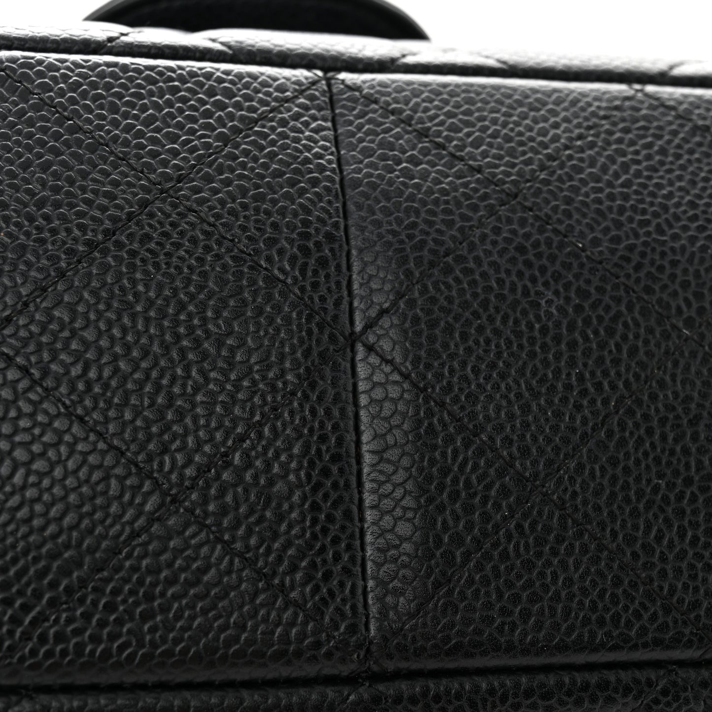 Caviar Quilted Jumbo Single Flap Navy
