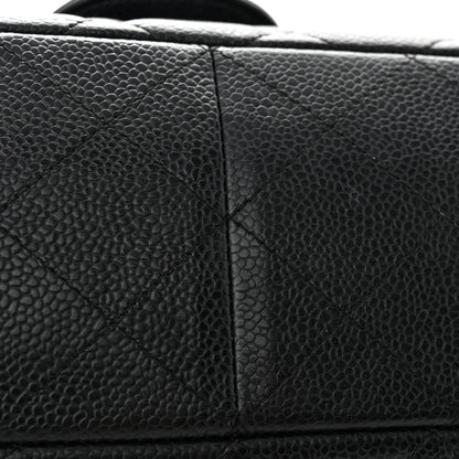 Chanel Caviar Quilted Jumbo Single Flap Navy 14 of 18