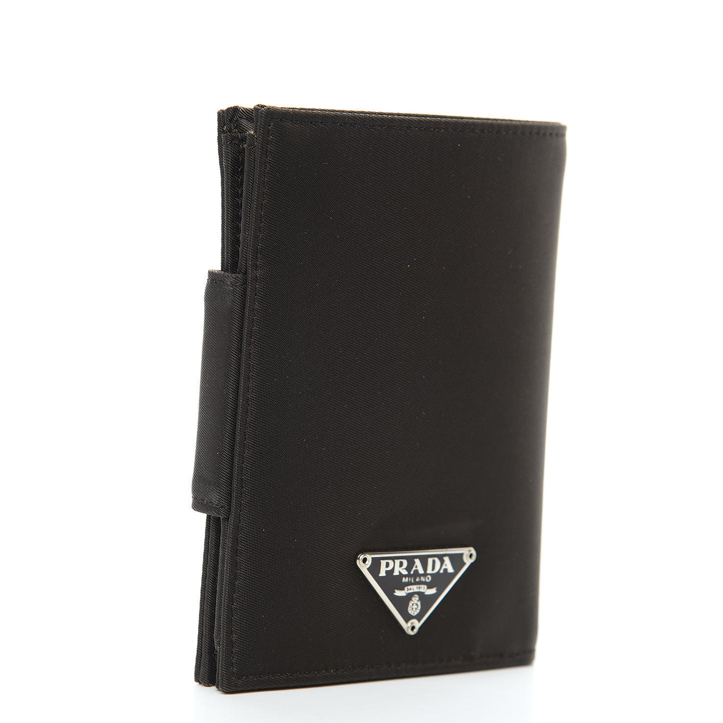 Tessuto Nylon French Wallet Black