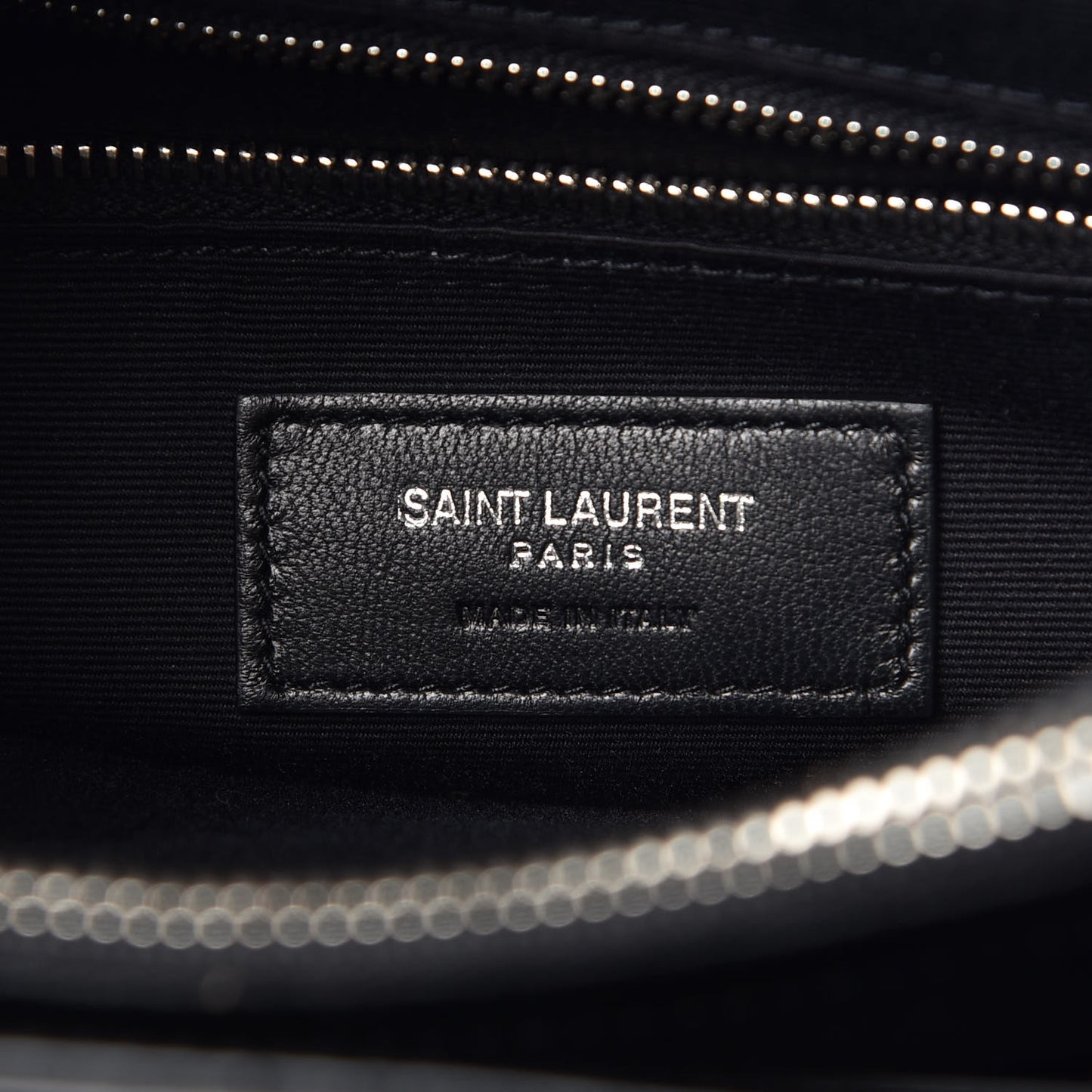 Calfskin Y Quilted Monogram Small Loulou Shopper Black