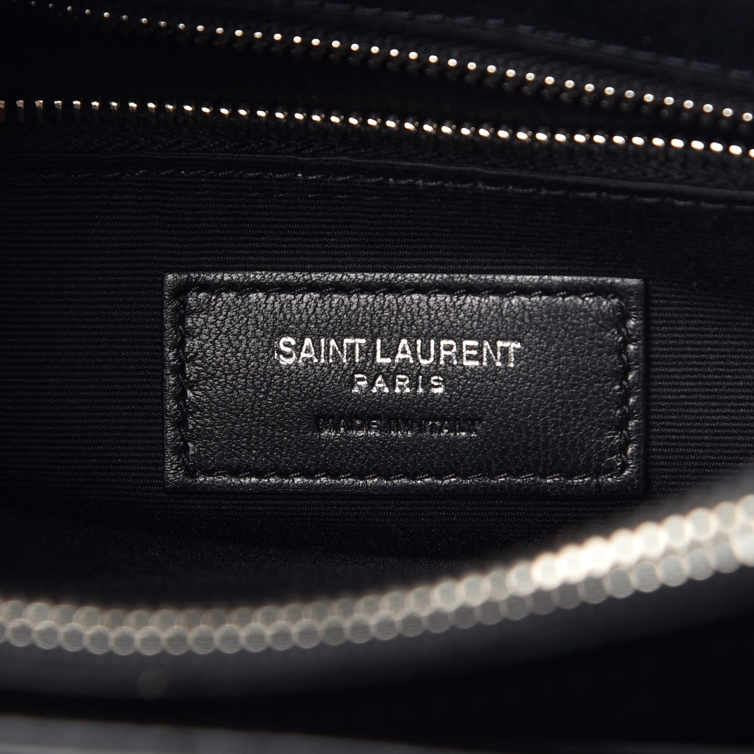 Saint Laurent Calfskin Y Quilted Monogram Small Loulou Shopper Black 8 of 11