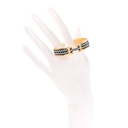 Hermes Enamel Cheval Pixel Clic Clac H Bracelet PM Black White 2 of 5