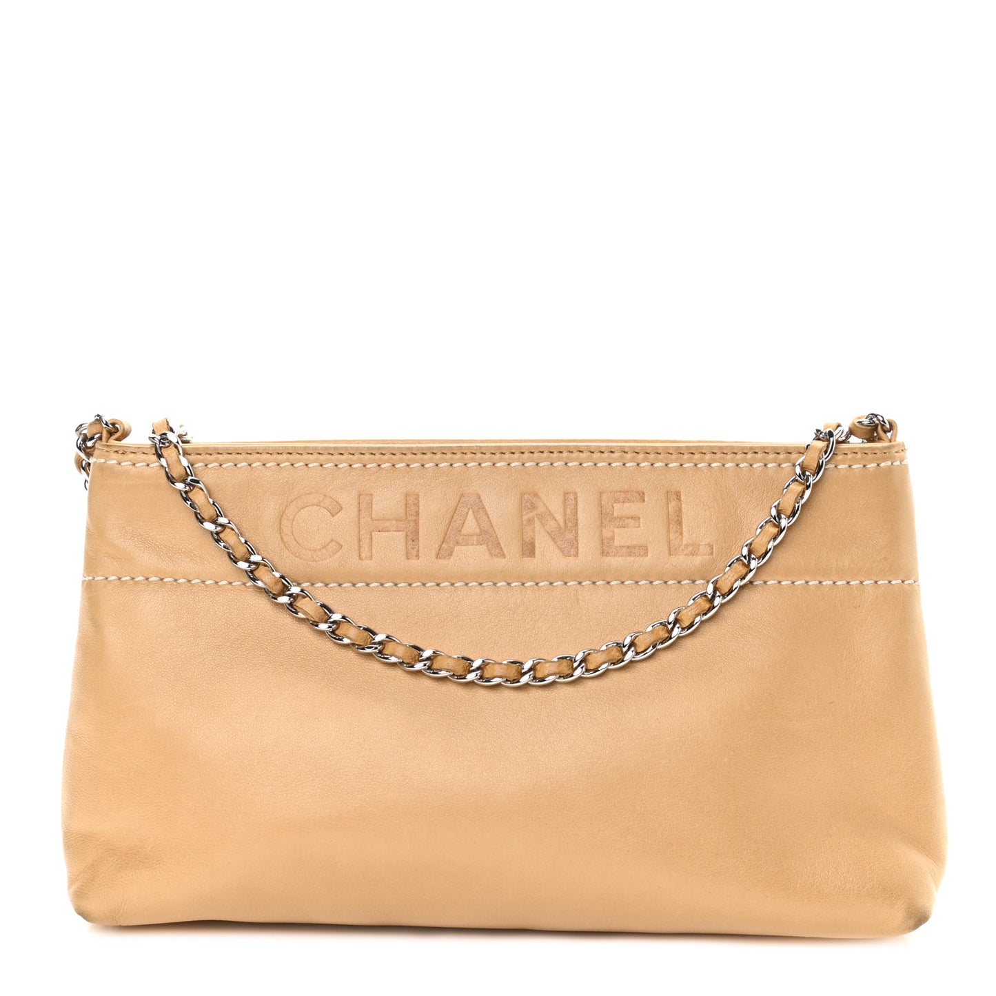 Lambskin Lax Pochette Beige