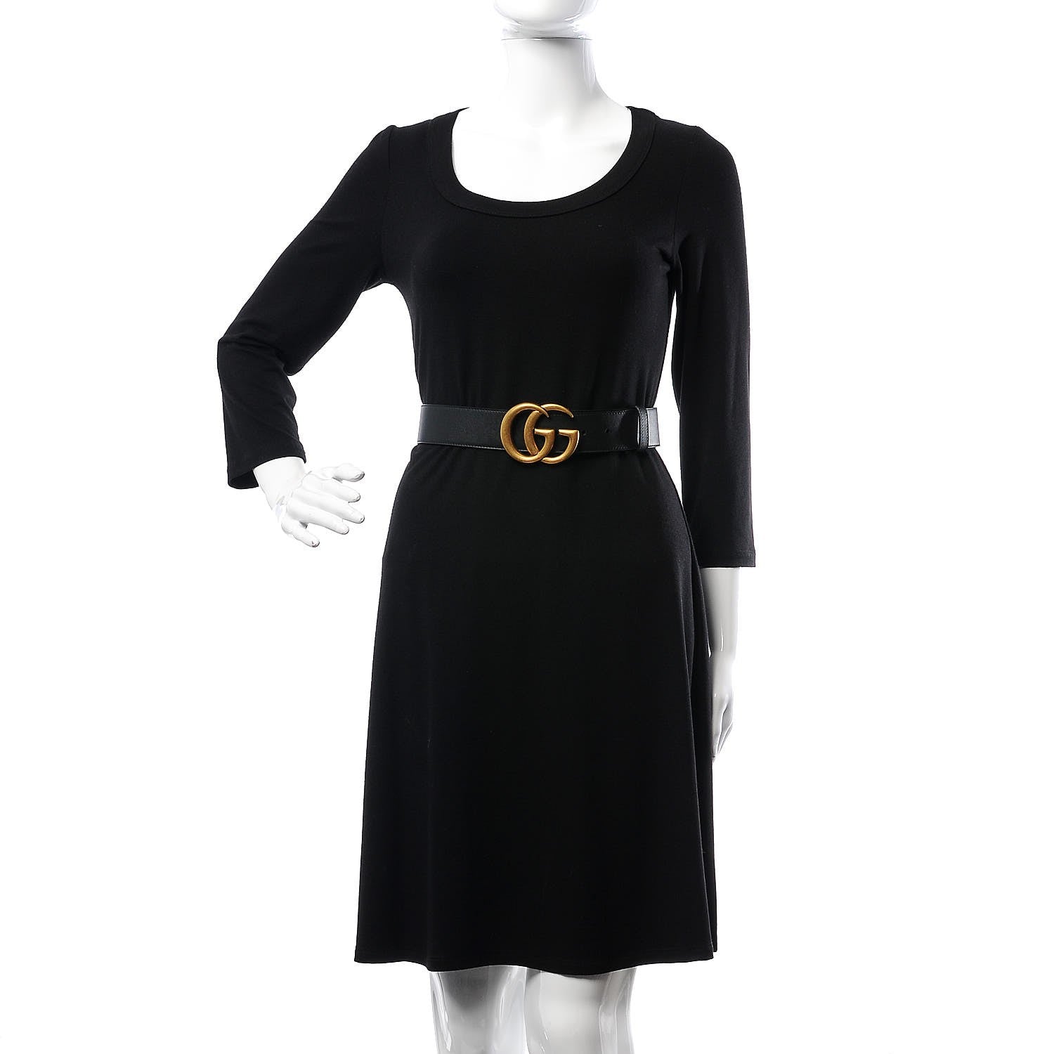 Gucci Calfskin Double G 40mm Belt 85 34 Black 2 of 7