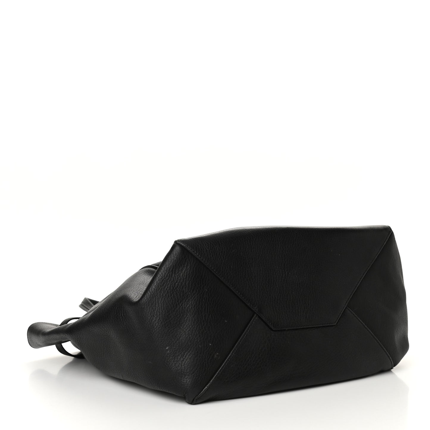 Soft Grained Calfskin Small Belt Cabas Phantom Black