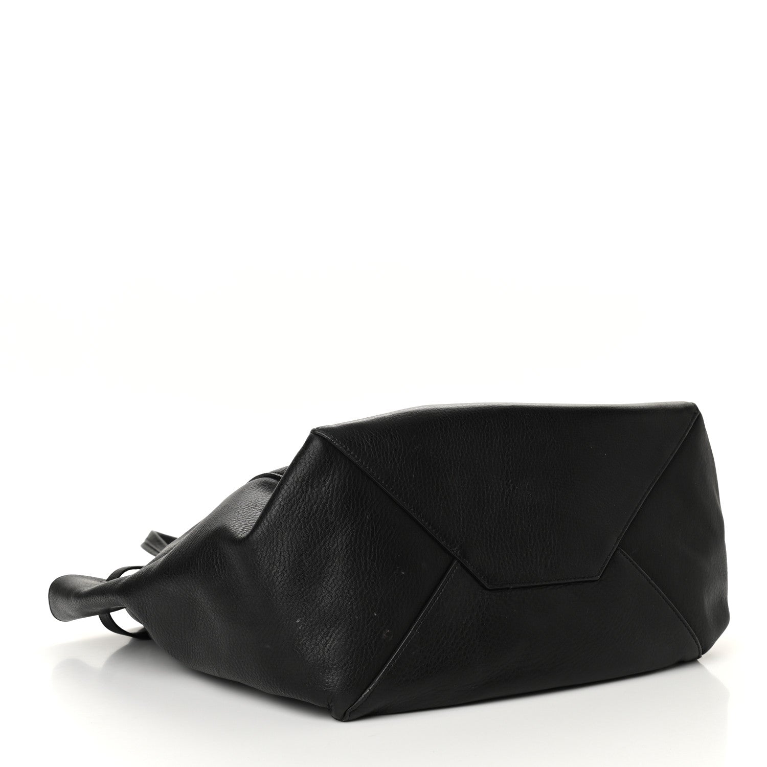 Celine Soft Grained Calfskin Small Belt Cabas Phantom Black 4 of 12
