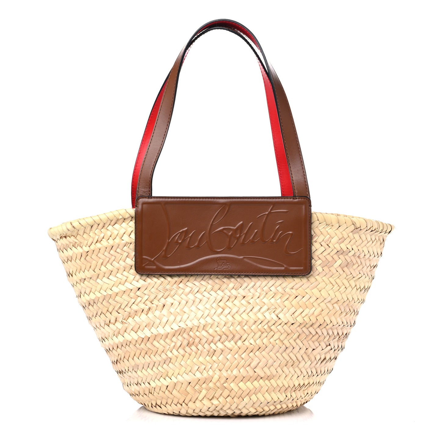 Woven Straw Loubishore Tote Beige