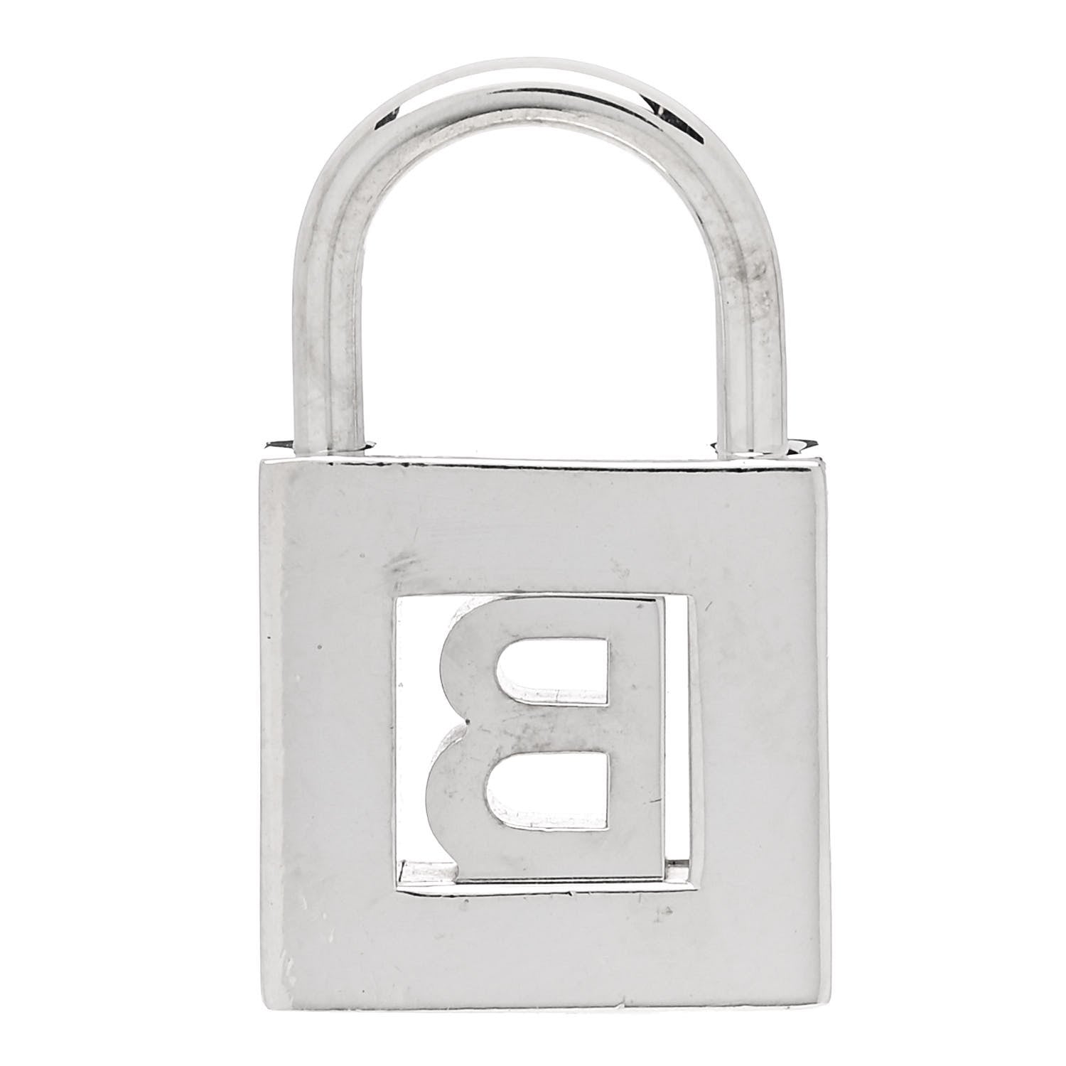 Tiffany Sterling Silver Letter B Lock Charm Pendant 3 of 4