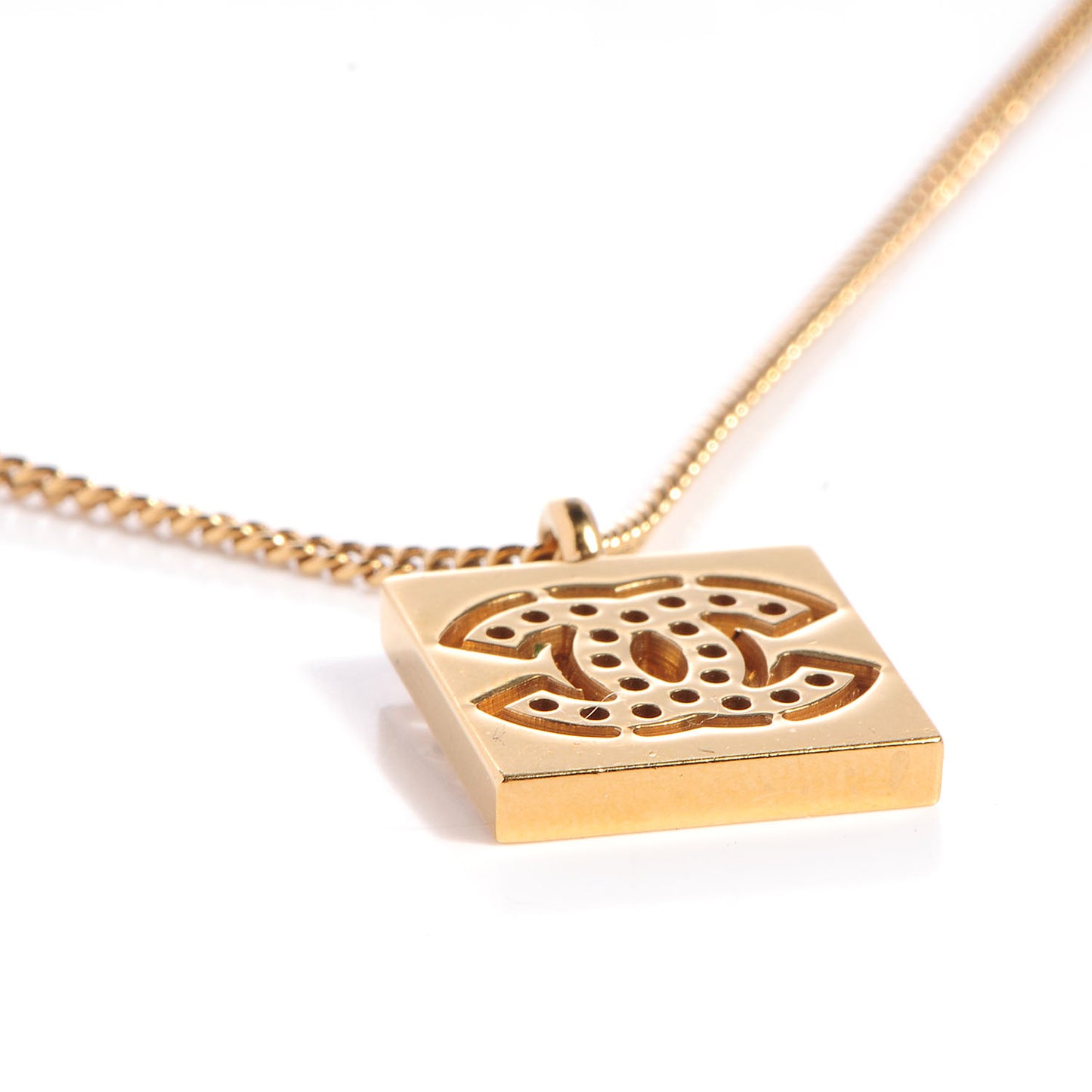 CC Pendant Necklace Gold