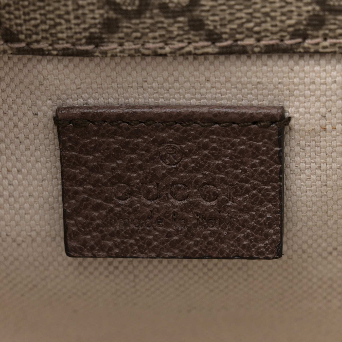 GG Supreme Monogram Web Neo Vintage Double Flap Messenger Bag Beige New Acero