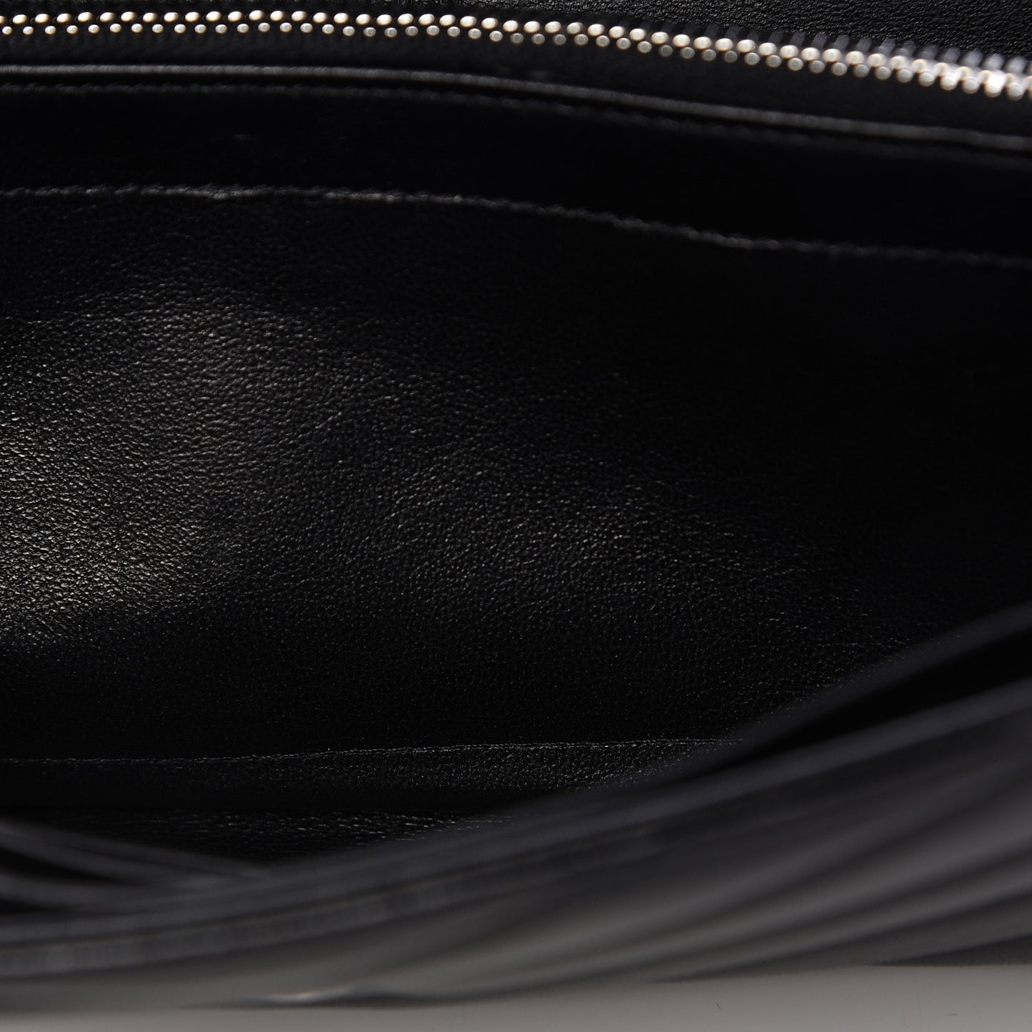 Lambskin Y Quilted Monogram Large Loulou Flap Wallet Black