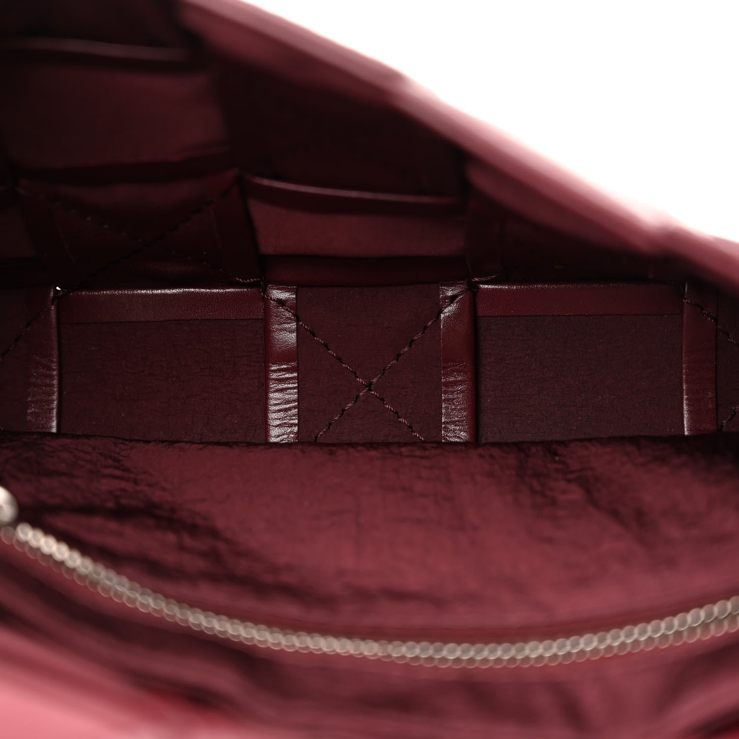 Bottega Veneta Paper Calfskin Maxi Intreccio Small Cassette Crossbody Bag Barolo 5 of 12