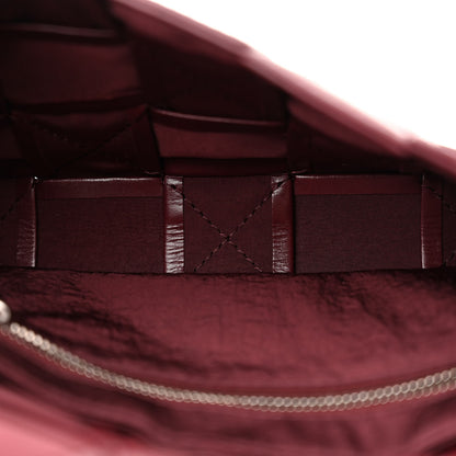 Bottega Veneta Paper Calfskin Maxi Intreccio Small Cassette Crossbody Bag Barolo 5 of 12