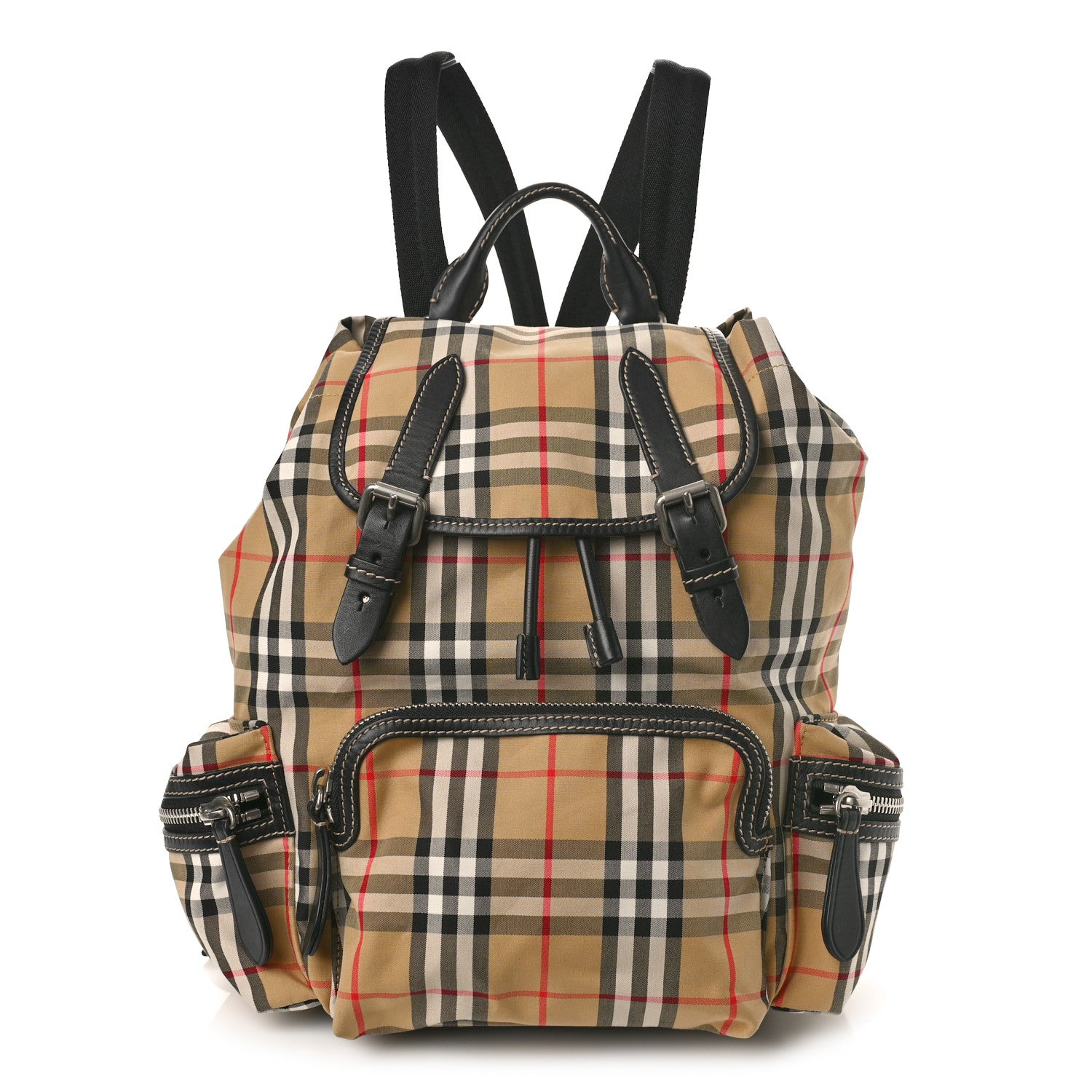 Burberry Nylon Vintage Check Medium Rucksack Backpack Antique Yellow 1 of 8
