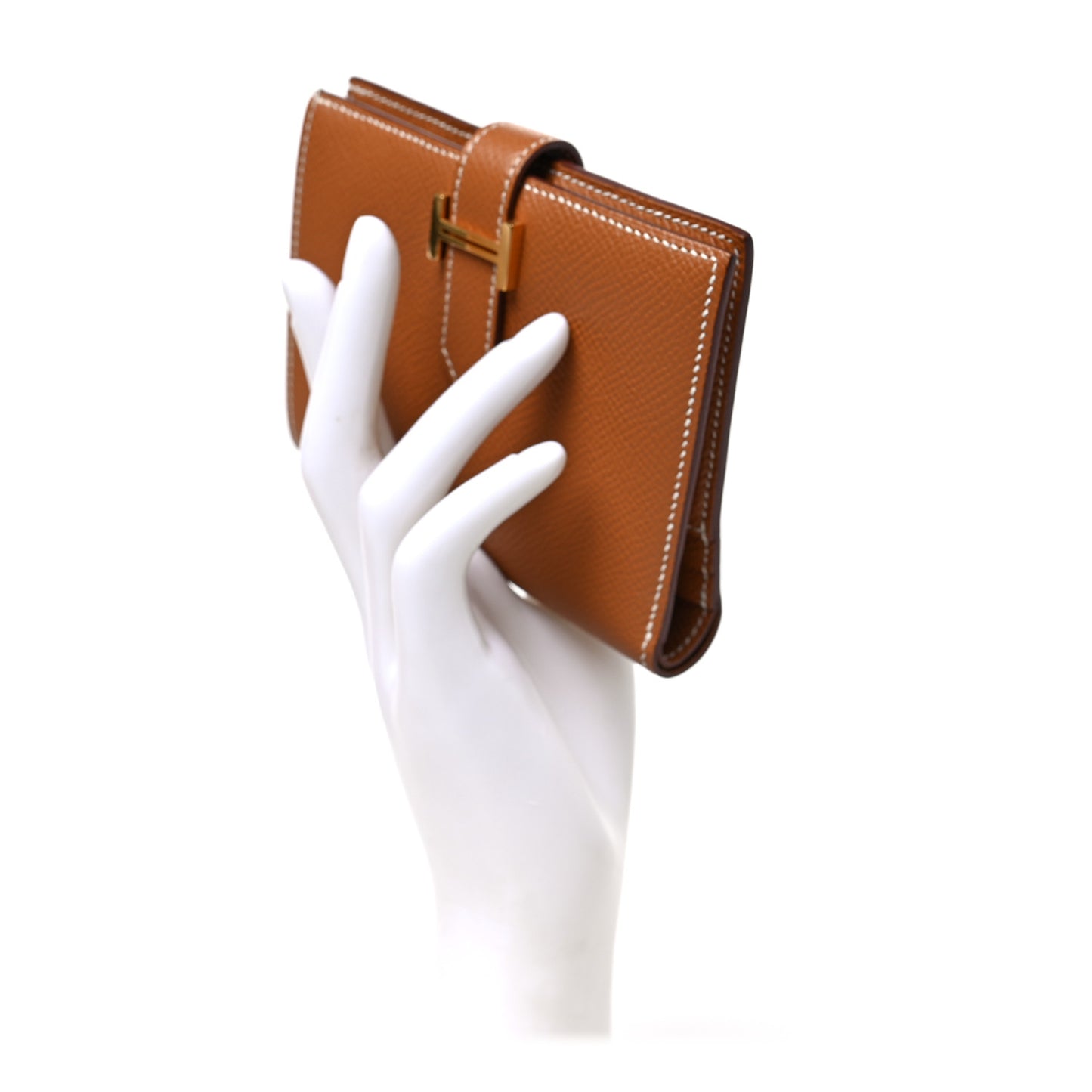 Epsom Bearn Compact Wallet Gold
