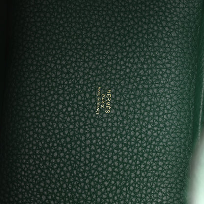 Hermes Taurillon Clemence Swift Eclat Picotin Lock 18 Vert Moyen Vert Peppermint 6 of 13