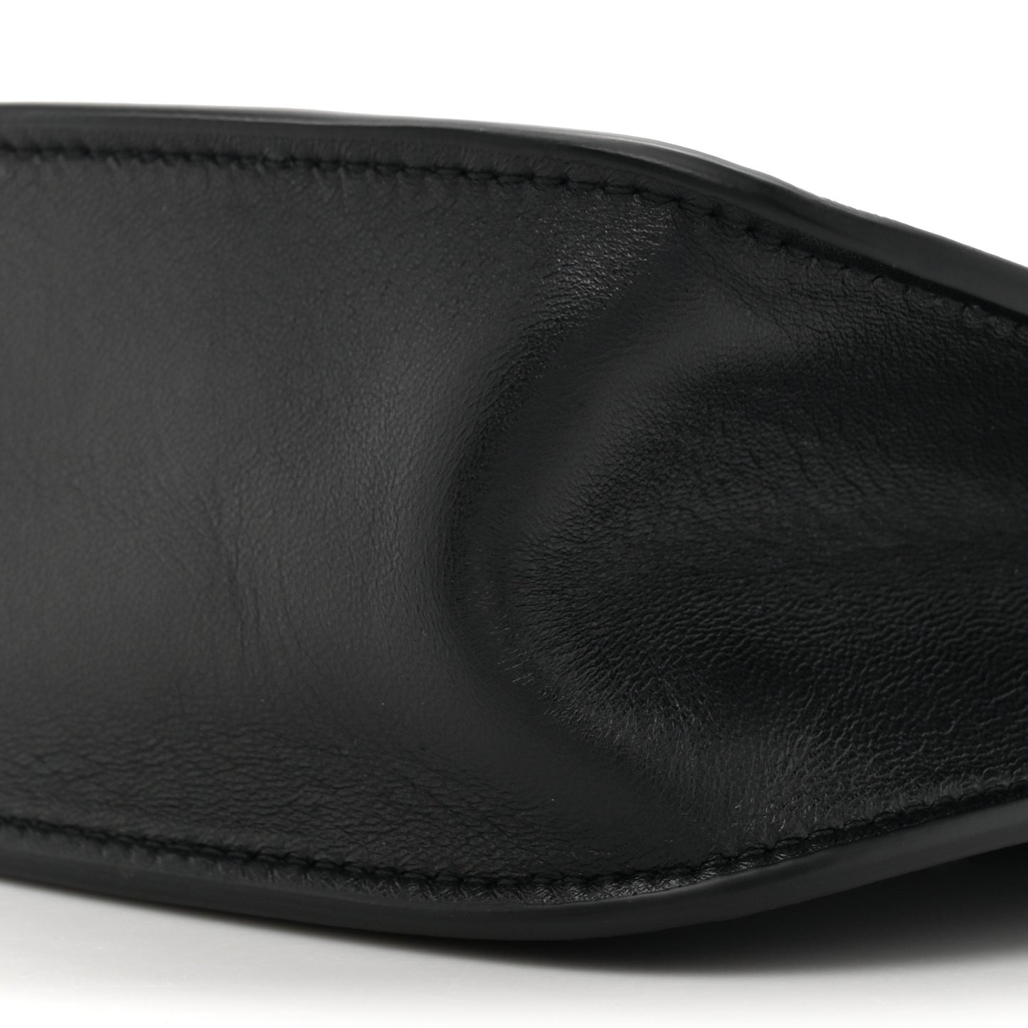 Calfskin Small Shield Sling Bag Black