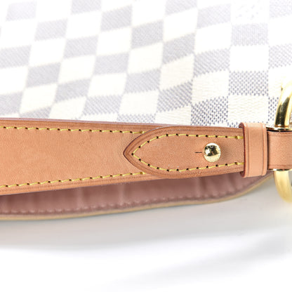 Louis Vuitton Damier Azur Graceful MM Rose Ballerine 9 of 22