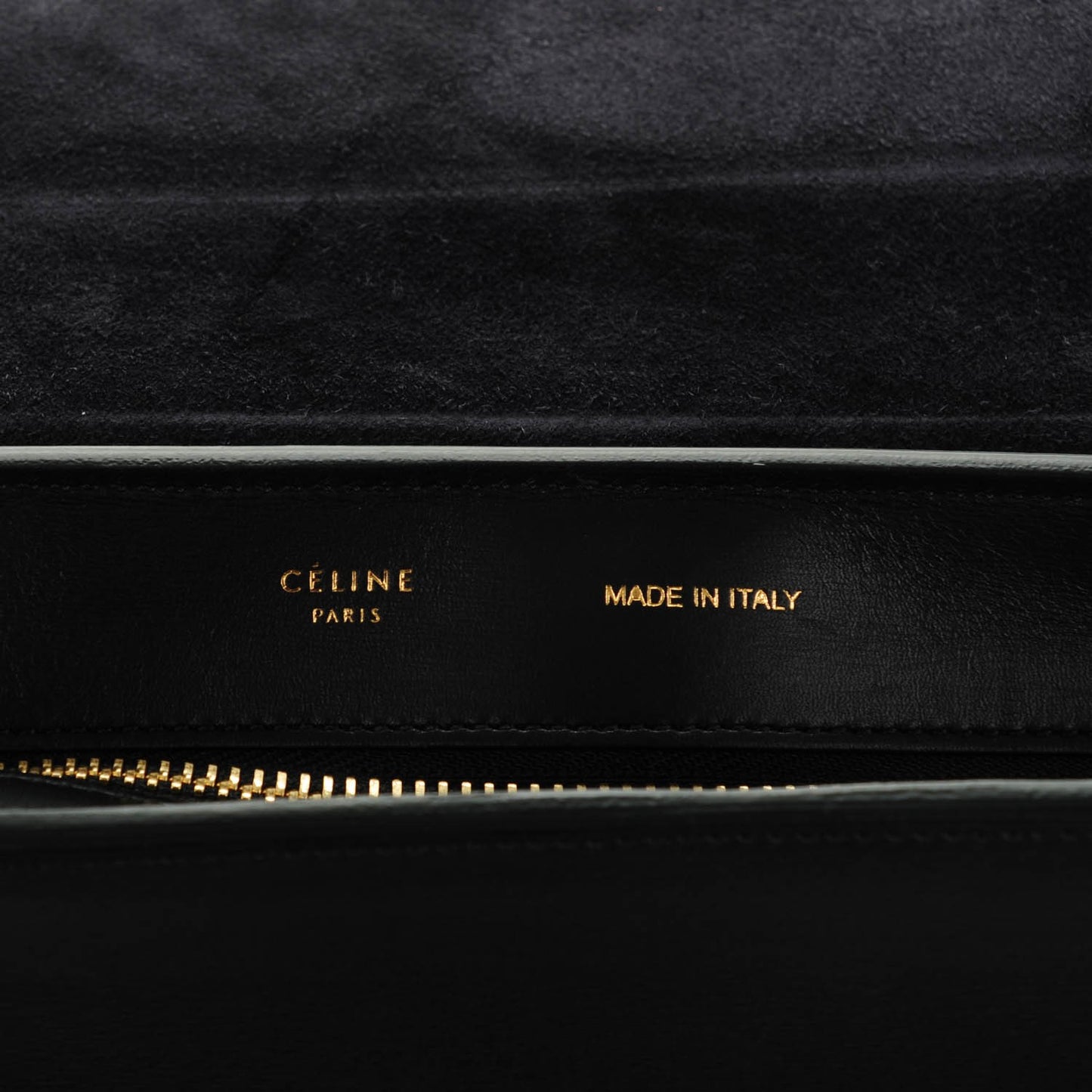 Smooth Calfskin Medium Trapeze Black