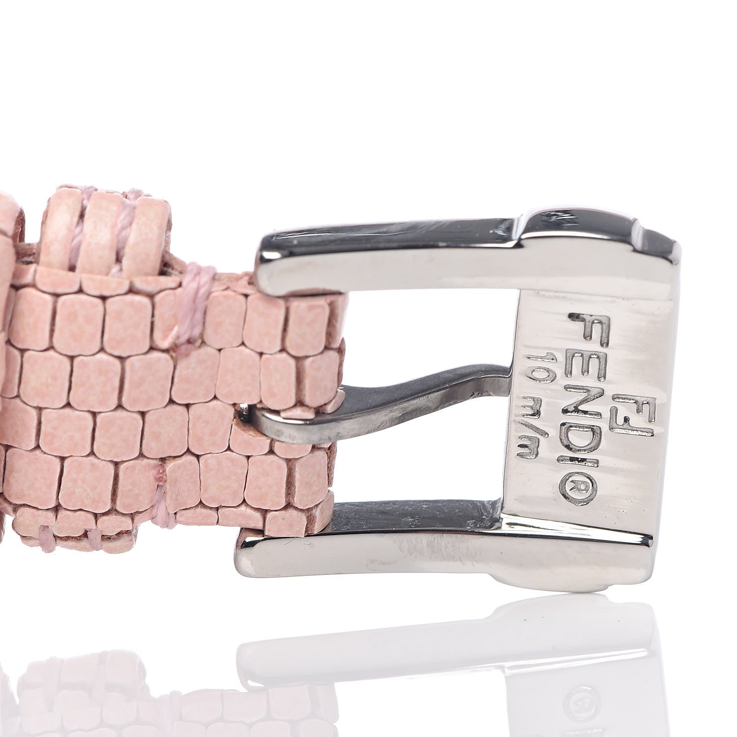 Fendi Stainless Steel Calfskin Diamond Pink Mother of Pearl 23mm Moda Quartz Watch 9 of 10