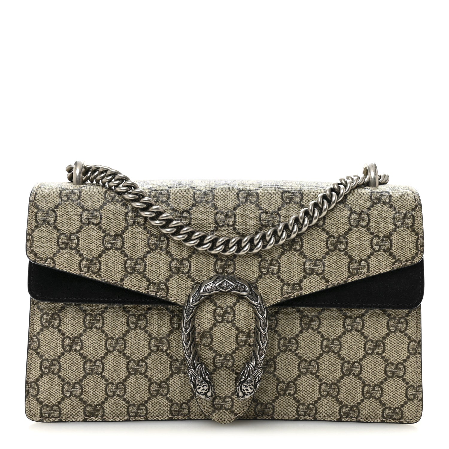 Gucci GG Supreme Monogram Small Dionysus Shoulder Bag Black 1 of 11