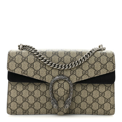 Gucci GG Supreme Monogram Small Dionysus Shoulder Bag Black 1 of 11