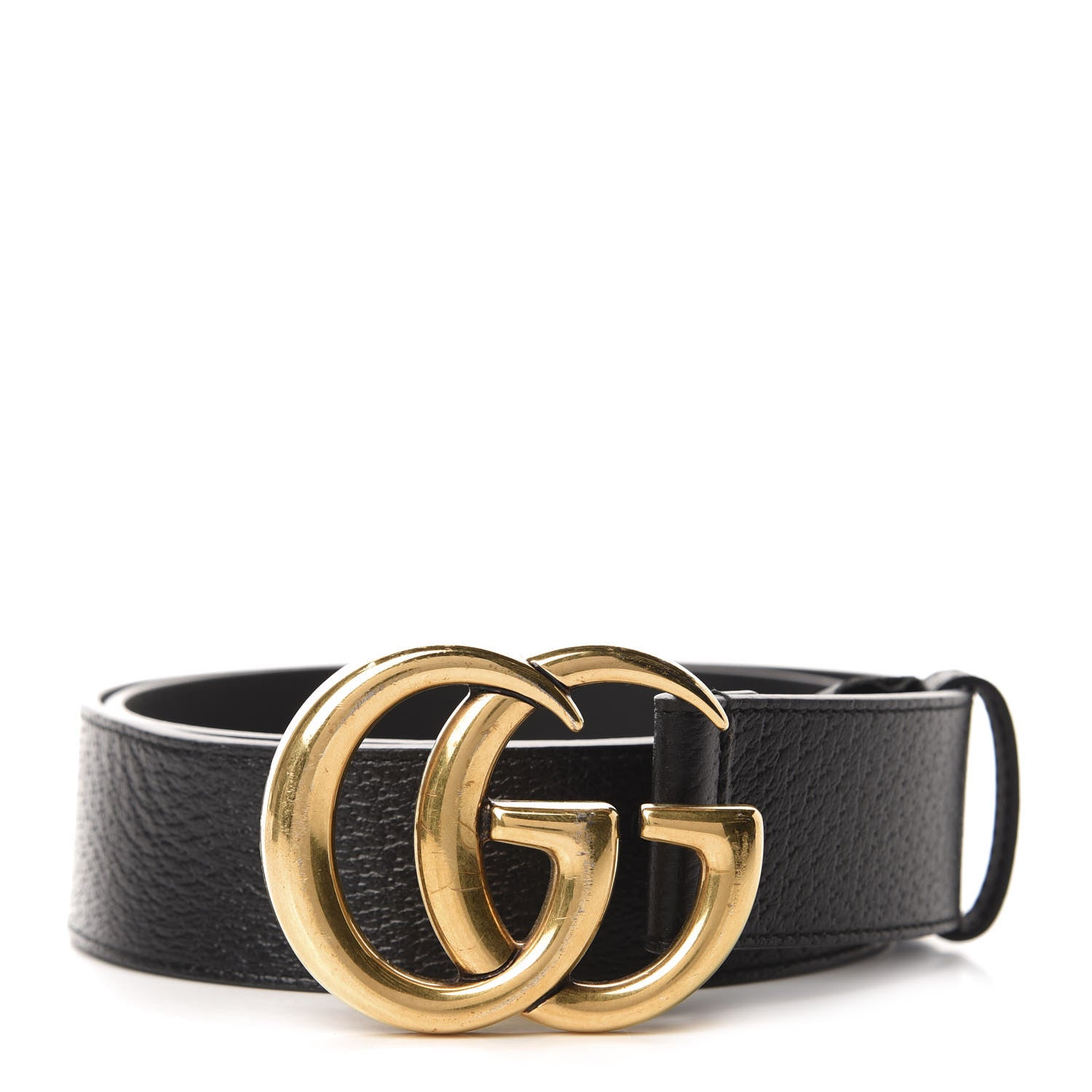 Gucci Textured Calfskin Double G 40mm Belt 85 34 Black 1 of 4