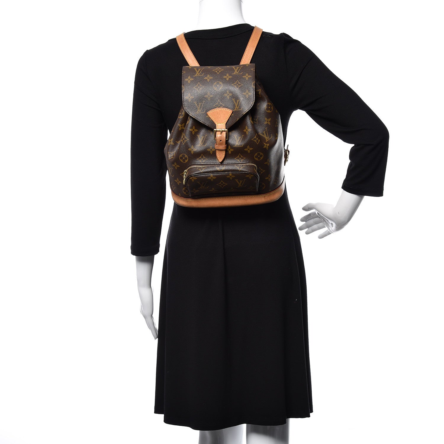 Louis Vuitton Monogram Montsouris MM Backpack 2 of 28