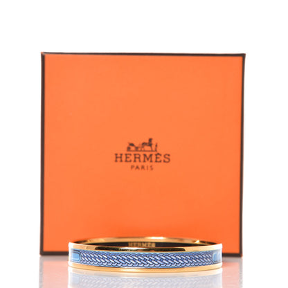 Hermes Enamel Printed Narrow Bracelet 62 5 of 5