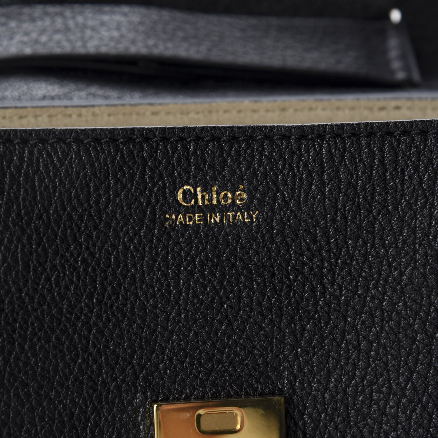 Grained Lambskin Mini Drew Shoulder Bag Black