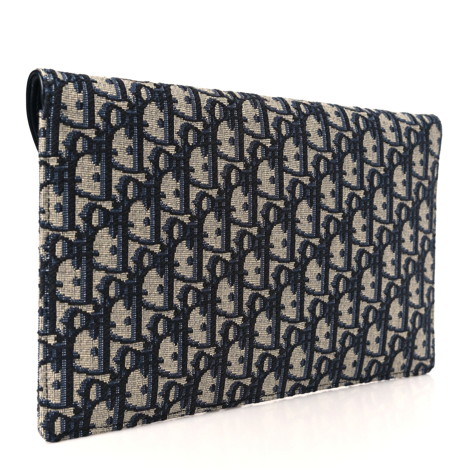 Christian Dior Oblique Saddle Pouch Blue 3 of 11