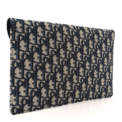 Christian Dior Oblique Saddle Pouch Blue 3 of 11