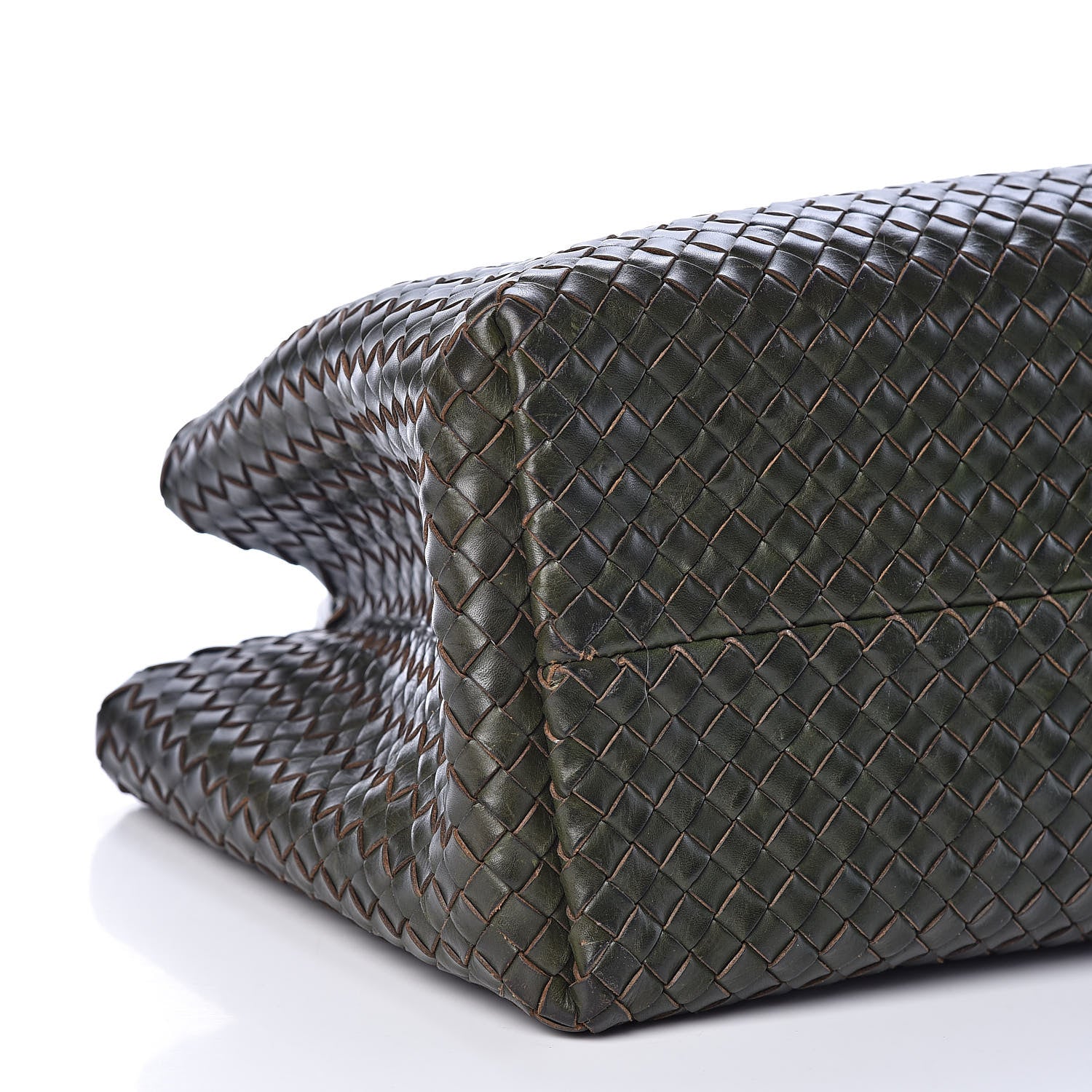 Bottega Veneta Nappa Intrecciato Medium Cabat Kaki Fondente 8 of 14