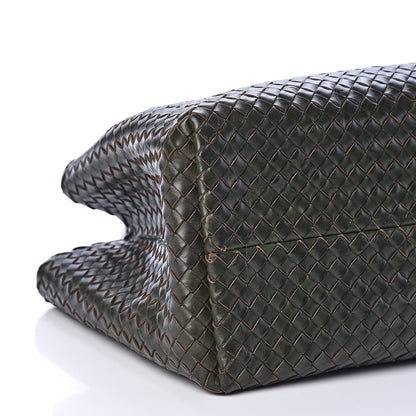 Bottega Veneta Nappa Intrecciato Medium Cabat Kaki Fondente 8 of 14